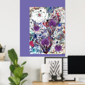 White Dahlia Poster (Heimbüro)