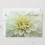 White Dahlia ・ Probe Dinner Einladung (Vorderseite)