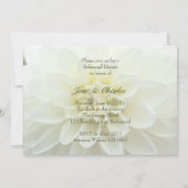 White Dahlia ・ Probe Dinner Einladung (Rückseite)