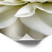 White Dahlia Sepia Dahlia Closeup Blume Template Fotodruck (Ecke)