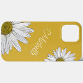 White Daisical Whimsical Boho Gold Case-Mate iPhone Hülle (Rückseite (Horizontal))