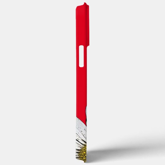 White Daisical Whimsical Floral Red Case-Mate iPhone Hülle (Rückseite / Rechts)