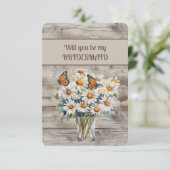 White Daisies and Monarch Butterflies Western (Stehend Vorderseite)