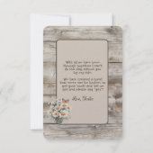 White Daisies and Monarch Butterflies Western (Rückseite)