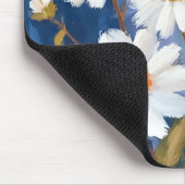 White Daisies Aquarell Blume gestrichen Mousepad (Ecke)