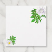 White Daisies auf einem Black Chalkboard Vielen Da Geschenkanhänger (Rückseite)