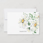 White Daisies Baby Shower Vielen Dank Dankeskarte (Vorderseite)