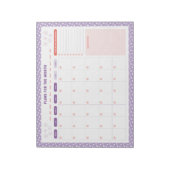 White Daisies Blumenmonatlich zur Erstellung von P Notizblock (Rotiert)