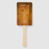 White Daisies Cowboy Boots Western Wedding Program Fächer (Rückseite)