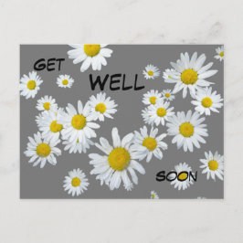 White Daisies Cust. Farbe wird bald gut auf Postka Postkarte