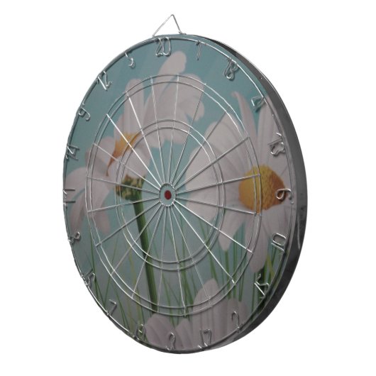 WHITE DAISIES DARTSCHEIBE (Vorderseite rechts)