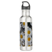 White Daisies Edelstahlflasche (Rückseite)