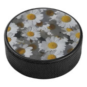 White Daisies Eishockey Puck (3/4)
