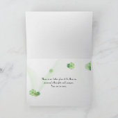 White Daisies Field Sympathy Card Karte (Innenseite)
