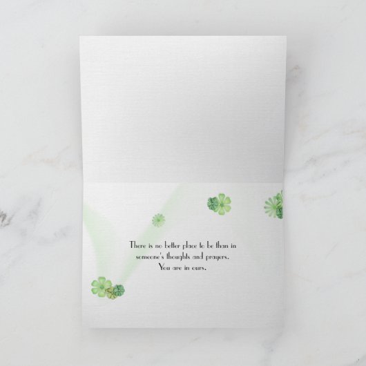 White Daisies Field Sympathy Card Karte (Innenseite)