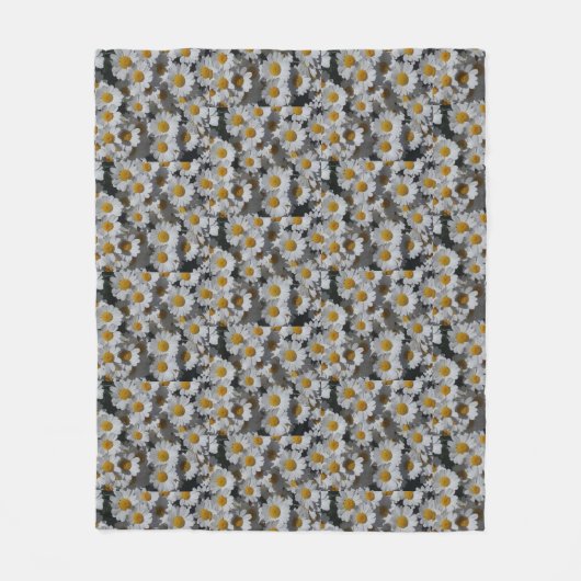 White Daisies Fleece Blanket (Vorderseite)