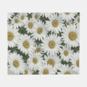 White Daisies Fleecedecke (Vorderseite (Horizontal))