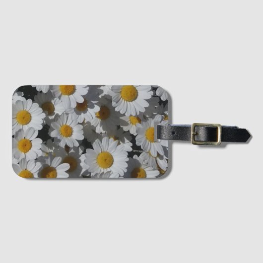 White Daisies Gepäckanhänger (Vorderseite (Horizontal))