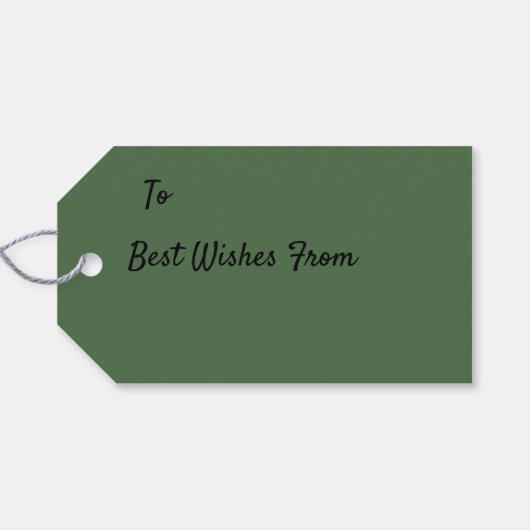 White Daisies Geschenkanhänger (Rückseite Horizontal)