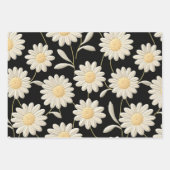 White Daisies Geschenkpapier Set (Vorderseite 3)