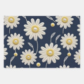 White Daisies Geschenkpapier Set (Vorderseite 2)