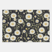 White Daisies Geschenkpapier Set (Vorderseite)
