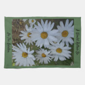 White Daisies Geschirrtuch (Horizontal)