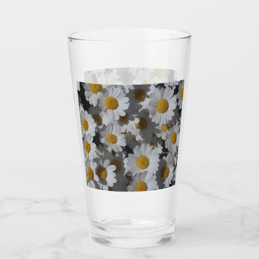 White Daisies Glas (Rückseite)
