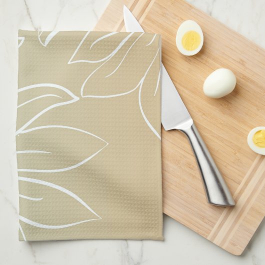 White Daisies Handtuch (Viertel Falte)