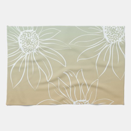 White Daisies Handtuch (Horizontal)