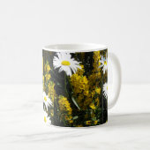 White Daisies Kaffeetasse (VorderseiteRechts)
