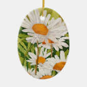 White Daisies Keramik Ornament (Vorne)