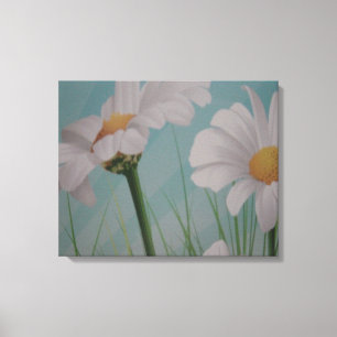 WHITE DAISIES LEINWANDDRUCK