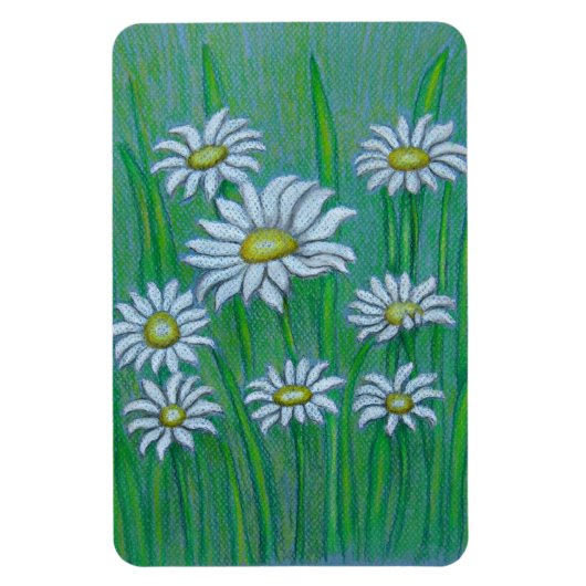 White Daisies Magnet (Vertikal)