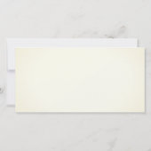 White Daisies Milk Flasche Barn Wedding Vielen Dan Dankeskarte (Rückseite)