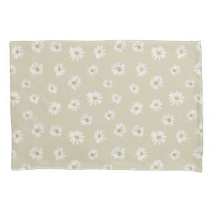 White Daisies: Nahtlose Klarbild-Norm Kissenbezug