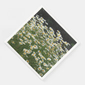 White Daisies Napkins Serviette (Ecke)
