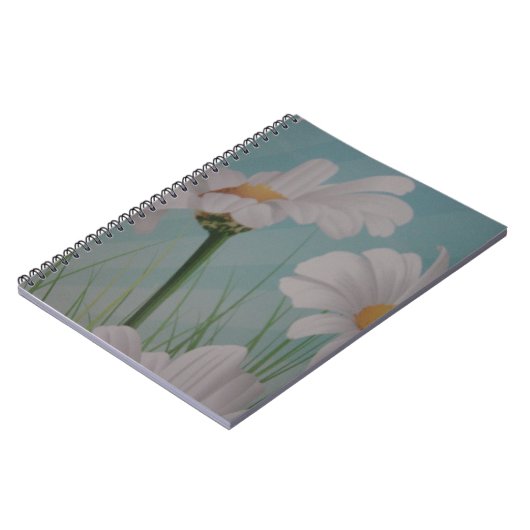 WHITE DAISIES NOTIZBLOCK (Linke Seite)