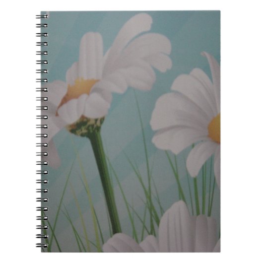 WHITE DAISIES NOTIZBLOCK (Vorderseite)