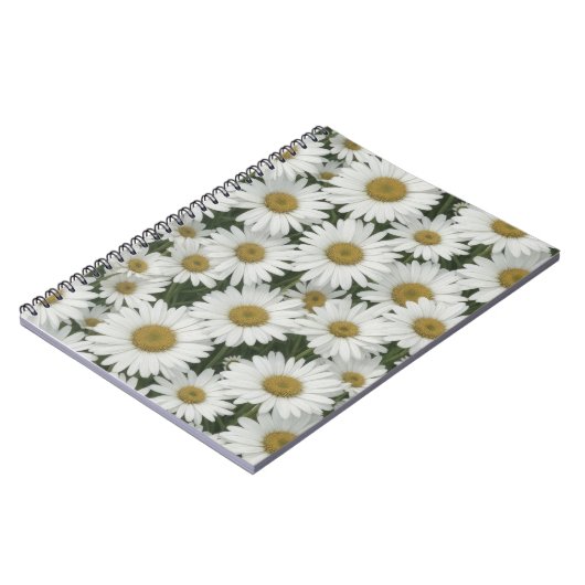 White Daisies Notizblock (Linke Seite)