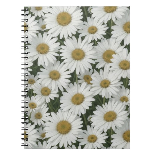 White Daisies Notizblock (Vorderseite)