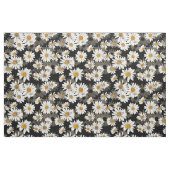 White Daisies on Black Stoff (Fat Quarter (45,7 x 55,9 cm))