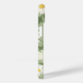 White Daisies on Sage Green Case-Mate iPhone Hülle (Rückseite / Rechts)