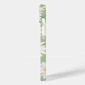 White Daisies on Sage Green Case-Mate iPhone Hülle (Rückseite / Links)