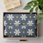 White Daisies Pattern Custom Background Seidenpapier (Geschenk)
