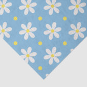 White Daisies Pattern Custom Background Seidenpapier (Detail)