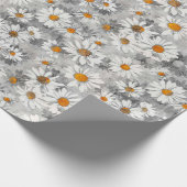 White Daisies Pattern Geschenkpapier (Ecke)