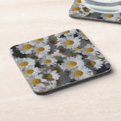 White Daisies Plastic Untersetzer (Linke Seite)
