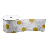 White Daisies Satinband (Spule)