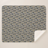 White Daisies Sherpa Blanket Sherpadecke (Vorderseite (Horizontal))